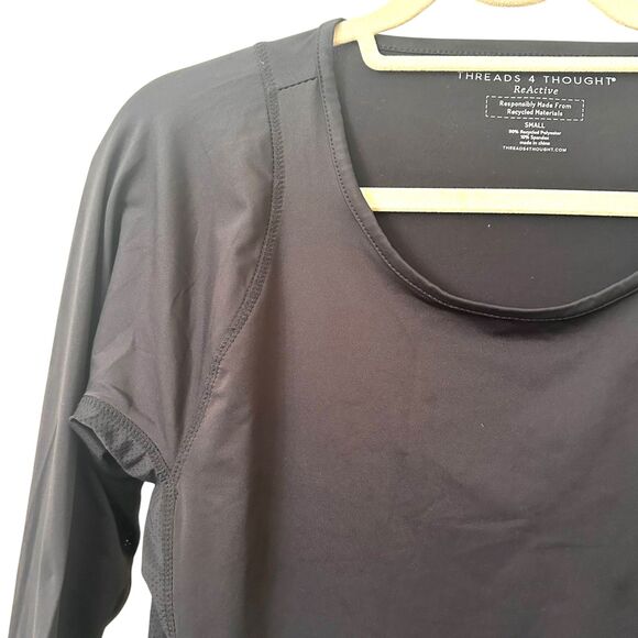 THREADS 4 THOUGHT Mesh Lined Workout Long Sleeve NWOT Small - Picture 4 of 4
